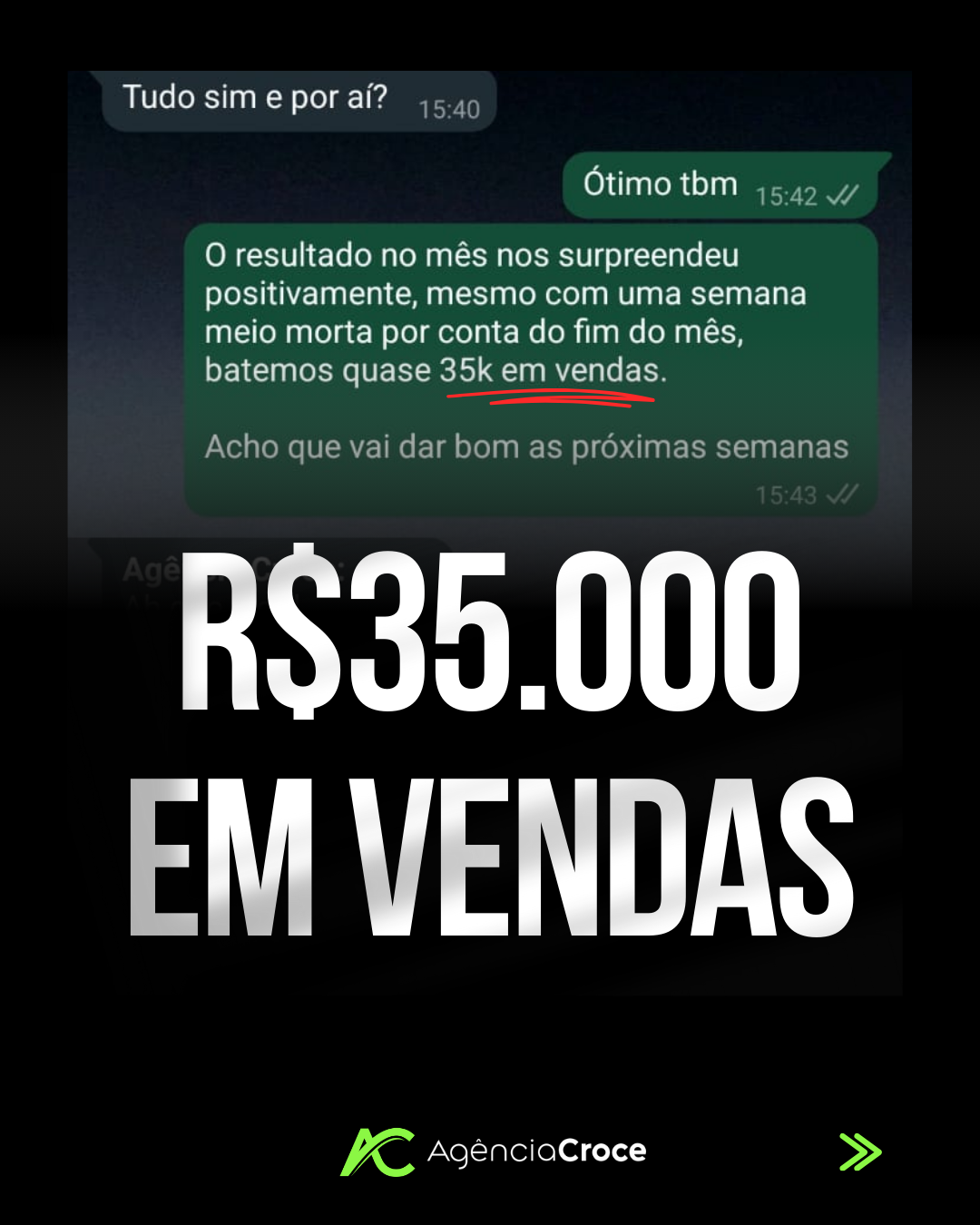R$35.000 em vendas
